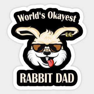 Funny Rabbit Dad Rabbits Lover Gift Sticker